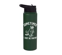 Sometimes I Just Be Farting Raccoon Dad Fart Día del Padre Stainless Steel Insulated Water Bottle