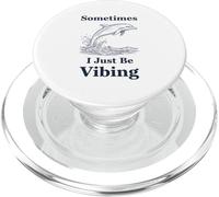 Sometimes I Just Be Vibing Delfín Divertido Retro Meme Vintage PopSockets PopGrip para MagSafe