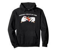 Sometimes I Steal My Cat Yarn Knitting Sudadera con Capucha