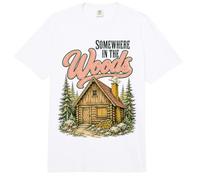 Somewhere in The Woods Cabin Life Camping Nature Lover Comfort Colors Adult Heavyweight T-Shirt