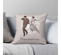 Somewhere In Time Come Back To Me Funda de almohada de poliéster y lino con patrón de terciopelo, con cremallera, decoración para sofá, sillón, venta al por mayor