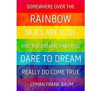 Somewhere Over Rainbow Frank Baum Unframed Art Print Poster Wall Decor 12x16 inch Lluvia Mago de Oz Póster pared