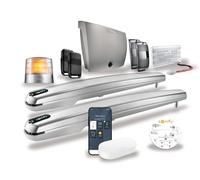 Somfy 1241957 - Exavia Star Connect , Motorización conectada para cancela batiente , Para puertas de hasta 2m de alto , Compatible con asistentes de voz Google