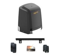 Somfy 1246285 - Motorización para puerta deslizante Slidymoove 600 | Con 2 mandos a distancia Keypop, 4 metros de estante, 1 batería de emergencia, 1 luz intermitente, fotocélulas | Fabricado en