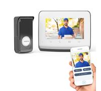 somfy 1871229 - Videoportero V350 Connect | Intercomunicador conectado | Pantalla de 7 pulgadas | Visión nocturna | Gestión remota de visitas a través de la app Protect | Controla hasta 5 equipos