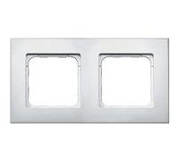 Somfy 9015238 - Marco doble para mando de pared, Smoove io-RTS, Acabado en blanco lacado, Fácil de instalar