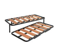 Somier cama canguro tubo 40x30 mm patas plegables y ruedas incluidas (90x190 cm)
