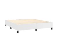 Somier de láminas con patas estructura de cama de 180x200 cm material sintético blanco tdl0207359