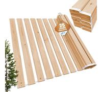 Somier enrollable de 180 x 200 cm - 21 listones - somier extra fuerte de madera maciza - soporta hasta 250 kg - Somier para cama individual o doble