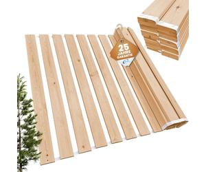 Somier enrollable de 180 x 200 cm - 21 listones - somier extra fuerte de madera maciza - soporta hasta 250 kg - Somier para cama individual o doble