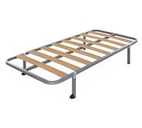 Somier Hades con Patas de 25 cm | Estructura de Madera y Estructura de Tubos de Acero | Ideal para Dormitorio y Habitación de tu Hogar | Medidas: 90 x 190 cm