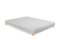 Somier tapizado con listones recubiertos, con patas. Talla 80 x 190 cm. Color Gris Jaspeado