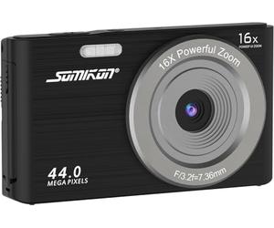 Somikon cámara Digital: Cámara compacta, Digital, resolución 4K interpolada (para niños, Cameras for Kids, micrófono)