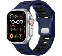 SOMKB Correa de reloj deportiva para Apple Watch Ultra 2/Ultra Band para hombre de 49 mm, 45 mm, 44 mm y 42 mm, correa de repuesto de silicona compatible con iWatch Series SE 9, 8 y 7(O)