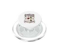 Sommelier en Entrenamiento principalmente Bebiendo Vino Vino PopSockets PopGrip para MagSafe