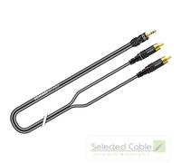 Sommer Cable 2,5m Cable Adaptador Y Mini Jack 3,5mmA Enchufe Rca Estéreo ON2A