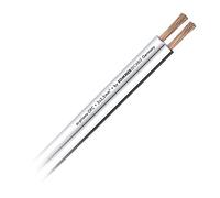 Sommer Cable 401-0250-WS - Cable para altavoces (5 m, OFC 2 x 2,5 mm², plano, flexible, 500 cm), color blanco