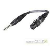Sommer Cable 6,3mm Clavija Macho < - > XLR 3-pol Femenino Road-Adapter