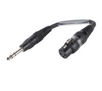 Adaptercable XLR (F) / 0.15m estéreo Jack