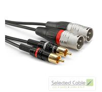 SOMMER CABLE Basic+ 1,5 m C A XLR Macho a Cinch RCA Instrumento Cable