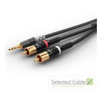 Sommer Cable Basic+ 3m Mini Jack a Cinch Cable Negro HBP-3SC2-0300