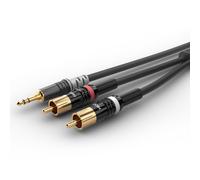 SOMMER CABLE Basic+ Cable Miniclinke a Cinch 90 cm HBP-3SC2-0090 Negro