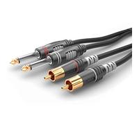 Sommer Cable Basic HBA-62C2 - Enchufe mono Hicon (2 conectores RCA/RCA Hicon, 1,5 m)