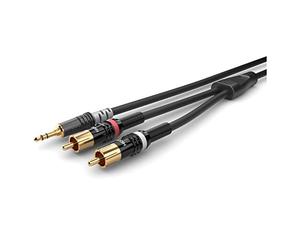 Sommer Cable Basic + HBP-3SC2 / Minijack estéreo Hicon de 3,5 mm, 2 RCA/RCA Hicon (1,5 m)
