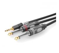 Sommer Cable Basic Hicon HBA-3S62-0300 HBA-S362-0300 - Cable de conexión de audio (1 conector jack de 3,5 mm y 2 conectores jack de 6,3 mm)