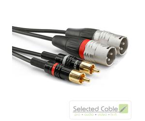 SOMMER CABLE Básico + 1,5m XLR Enchufe En Rca Cable Instrumento HBP-M2C2-0150