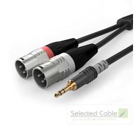 SOMMER CABLE Cable Adaptador Básico 3 m 3,5 mm a XLR 3 Pines Negro HBA-3SM2-0300
