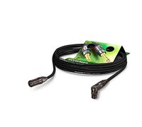 Sommer Cable Micrófono Stage 22 Highflex equipado con XLR de 3 puntos macho Neutrik NC3MXX-BAG/XLR 3 puntos hembra en ángulo Neutrik NC3FRX-BAG, Negro, Made in Germany by Sommer Cable (5 m)