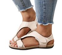 Sommerschuhe Damen Elegant - Strand Sandalen Damen Offen Riemchensandaletten Rutschfest Freizeitsandalen Fashion Sportsandalen Atmungsaktiv Zehentrenner Sandalette Weite Walkingschuhe Sandals