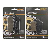 SOMMET Pastillas de Freno Delanteras + Traseras para G650GS (09-15) F650GS Dakar (99-07) F 650 CS Scarver (00-07) G650 Xchallenge/Xcountry (07-09) F700GS (13-18) F800GS Adventure (12-18) LT209-208