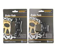 SOMMET Pastillas de Freno Delanteras + Traseras para Honda CR 125 R CR 250 R 2002-2007 CRF 250 R/X 2004-2022 CRF 450 R/X 2002-2022 LT185-346