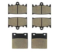 SOMMET Pastillas de Freno Delanteras + Traseras para Suzuki GSXR 600 1997-2003/GSXR 750 2000-2002/TL 1000 S 1997-2001/GSXR 400 RR-GK73A 1989-1990