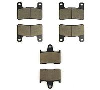 SOMMET Pastillas de Freno Delanteras + Traseras para Suzuki GSXR 600 GSXR 750 (2004-2005) / GSXR 1000 (2001-2006)