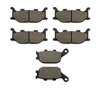 SOMMET Pastillas de freno Delanteras + Traseras para Yamaha FZ6 Naked FZ6 Fazer (2 Piston Caliper) (04-07) XJ6-SP/N/F/S Diversion 600 (13-15) FZ6-NS Naked (2 Piston Caliper) (05-06) LT199-199-174