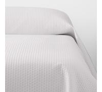 SOMNI HOME Colcha Cama 90 100 105 Cubre Cama Individual Lisa. Colcha Bouti Moderna Primavera. Colchas Entretiempo Ligera. Colcha Suave Resistente. Color Blanco