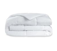 SOMNI HOME Edredon Relleno Funda Nórdica Individual Tacto Pluma. Blanco Acolchado Cuadros Liso. Suave Comodo Ligero. Diseño y Calidad. 400 gr. 150x220 cm Cama 90 cm