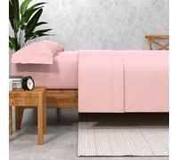 SOMNI HOME Sabana Cama 150 cm - 4 Piezas Bajera Ajustable Juego de Sábanas Lisas Microfibra Calidad Extra Agradable al Tacto Ropa de Cama Todo el Año Cama 150 Color Rosa