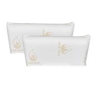 Somnia Descanso - Almohada Viscoelástica Premium Aloe Vera | Máximo Confort y Excelente Adaptabilidad con Propiedades Antiestrés | 2 Unidades de 80 x 40 cm