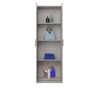 Somnia Descanso - Armario Auxiliar Multiusos de Dos Puertas y 4 Baldas Elenor, Práctico y Funcional, Color Beige, 60 cm (Ancho) x 180 cm (Alto) x 35 cm (Fondo)