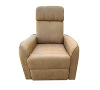 Somnia Descanso - Butaca Relax Hanna, Estructura de Madera de Pino, Asiento de Muelles Ensacados con Acolchado de Espuma y Tapizado, Inclinación Ajustable, Diseño Moderno y Elegante, Color Piedra