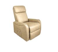 Somnia Descanso - Butaca Relax Power Lift con Incorporador Hanna, Asiento de Muelles Ensacados con Acolchado de Espuma y Tapizado, Inclinación Ajustable, Diseño Moderno y Elegante, Color Piedra