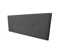 Somnia Descanso - Cabecero Polipiel Premium Acolchado Miami Medidas 145 x 60 cm (Cama de 135 y 140) Gris