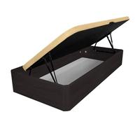 Somnia Descanso - Canapé Abatible Apertura Lateral de Madera con Gran Capacidad, Espacioso, Transpirable y Resistente, Esquinas Redondeadas, 90 x 190, Wengué