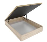 Somnia Descanso - Canapé Abatible Madera Gran Capacidad, Cajón Grosor 30mm,Tapa Reforzada y Transpirable, Cambria, 105x190