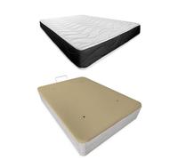 Somnia Descanso - Pack Colchón Viscoelástico Bombay + Almohada + Canapé Abatible Gran Capacidad | Color Polar 90 x 190