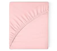 SomniHome Sabana Bajera Poliester Extra Suave. Sabana Bajera Cama 105 cm. Tacto Suave. Resistentes. Ajustables Transpirables. Color Rosa
